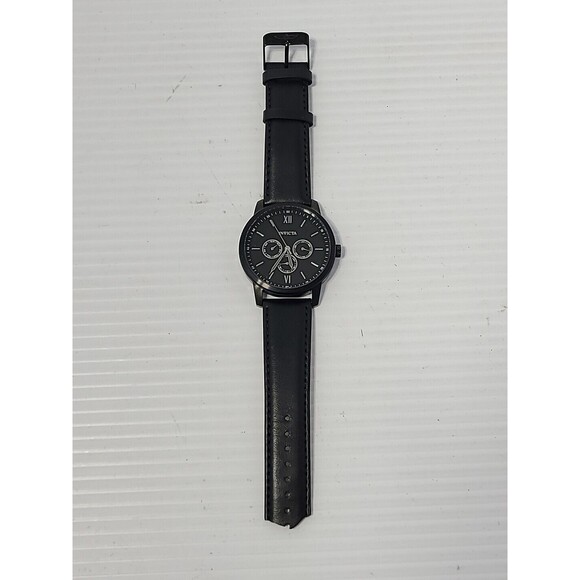 Invicta Specialty Collection Mens Model 44856 Black Leather Band Quartz Watch - Picture 1 of 8